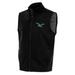 Men's Antigua Black Philadelphia Eagles Team Logo Throwback Links Golf Full-Zip Vest