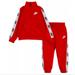 Nike Matching Sets | Nike Toddler Boys Wordmark Taping Tricot Jacket And Joggers 2 Piece Size 3t | Color: Red/White | Size: 3tb