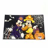 Disney Holiday | Disney Halloween Mickey Minnie Mouse Spooky Trick Or Treat Accent Rug 20"X 32" | Color: Black/Yellow | Size: Os