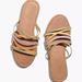 Madewell Shoes | Madewell Kathryn Espadrille Slide Sandal Snake Embossed Leather Nwt 8.5 | Color: Purple/Tan | Size: 8.5