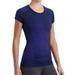 Athleta Tops | Athleta Women's Fastest Track Tee Shirt Dot Purple Blue Style Size Xs | Color: Blue/Purple | Size: Xs