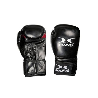 Boxhandschuhe HAMMER "X-Shock" Gr. 4 14 oz, schwarz (schwarz/rot)