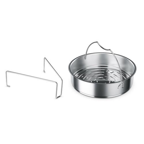 Dampfgareinsatz FISSLER Topfeinsätze Gr. 22 cm, silberfarben Zubehör für Töpfe Topfeinsätze Für den Schnellkochtopf
