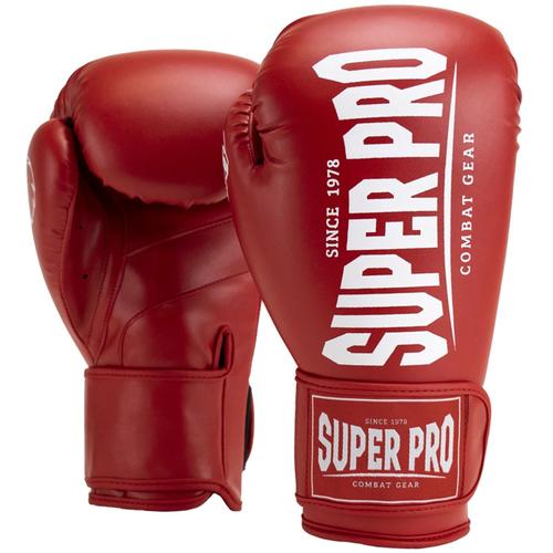 "Boxhandschuhe SUPER PRO ""Champ"" Gr. 8 8 oz, rot (rot, weiß) Boxhandschuhe"