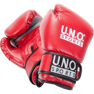 Boxhandschuhe U.N.O. SPORTS "Fun" Gr. 3 12 oz, rot für leichtes Heimtraining