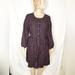 Madewell Dresses | Madewell Raglan Buttonfront Babydoll Plaid Shirt Midi Dress Sz10 | Color: Black/Orange/Pink | Size: 10