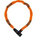 ABUS Catena 6806K chain lock - Lightweight hardened steel bike lock with fashionable textile tube - Square chain with ABUS security level 6 - 85 cm - Orange