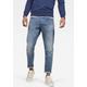 Regular-fit-Jeans G-STAR RAW "3301 Straight Tapered" Gr. 38, Länge 36, blau (blue, aged) Herren Jeans Regular Fit