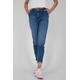 Mom-Jeans ALIFE & KICKIN "LaureenAK DNM A Pants Damen Jeanshose" Gr. S, Normalgrößen, blau (dark denim washed) Damen Jeans Mom