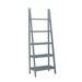 Acadia Ladder Bookshelf, Grey - Linon BK222GRY01