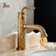 Robinets de lavabo en laiton massif, robinet de salle de bains Antique Vintage, poignée unique, bec pivotant à 360 degrés, robinet mitigeur de lavabo d'eau chaude et froide
