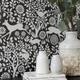 nu wallpaper MERRIMENT CHARCOAL peel & stick wallpaper