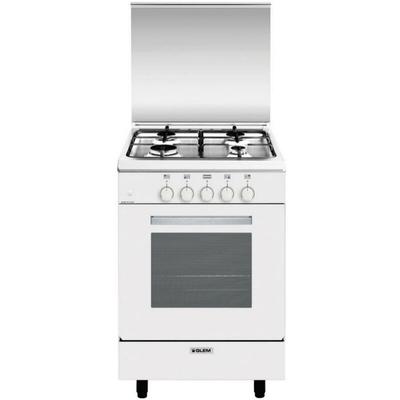 Gaskocher 60l 4 flammen weiß - Glem - ga551gwh Image