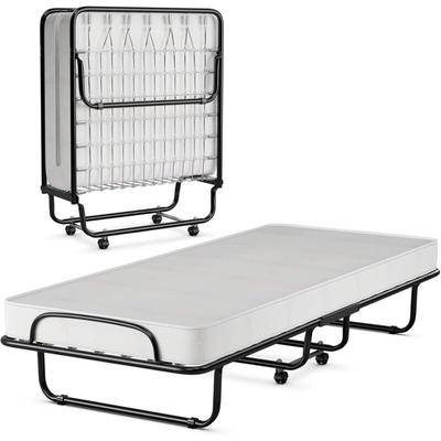 80x190cm Gästebett mit Memoryschaum-Matratze, auf Rädern, Klappbar, Klappbett bis 120 kg, tragbar Image
