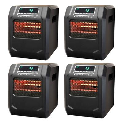 Lifesmart 4-Element Quartz Infrared Electric Large Room Space Heater (4 Pack) - 10.87