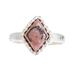 Pink Diamond,'Natural Rhodonite Cocktail Ring'