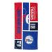 The Northwest Group Philadelphia 76ers 30'' x 60'' Colorblock Personalized Beach Towel