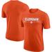 Men's Nike Orange Clemson Tigers Wordmark Stadium T-Shirt