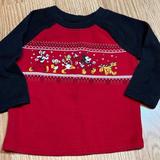 Disney Shirts & Tops | Disney Jumping Beans Mickey Mouse Thermal Top 12 Months | Color: Black/Red | Size: 12mb