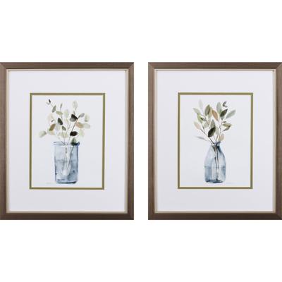 Still Moment Framed Wall Décor, Set Of 2 by Propac Images in Blue