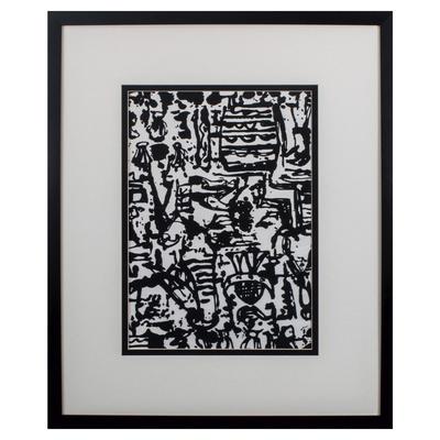 Graphic Mod Abstract Ii Framed Wall Décor by Propac Images in Black White