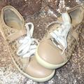 Michael Kors Shoes | Michael Kors Brown Leather Shoes With Velcro Straps & Lace Up Good Condition | Color: Tan | Size: 5bb