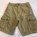 American Eagle Outfitters Shorts | American Eagle 28”X 10” Tan Khaki Distressed Extreme Flex Classic Cargo Shorts | Color: Tan | Size: 28