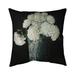 White Hydrangea Flowers Square Throw Pillow Cover Polyester Begin Edition International Inc | 18 H x 18 W x 1 D in | Wayfair 5543-1818-FL358