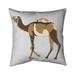 Abstract Dromedary Square Throw Pillow Cover Polyester in Brown Begin Edition International Inc | 16 H x 14.5 W x 1 D in | Wayfair