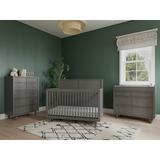 Child Craft Surrey Hill Convertible Crib, Dresser, Chest & Changing Table Topper 4 Piece Nursery Furniture Set in Gray | Wayfair