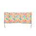 Mozaic Company Red Corinthian Dapple Indoor/Outdoor Tufted Bench Cushion Polyester in Orange/Pink/Yellow | 3 H x 48 W x 19 D in | Wayfair