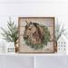 The Holiday Aisle® Horse Wreath Whitewash Wood in Brown/White | 16 H x 16 W x 1.5 D in | Wayfair A7E37C35064E4F438BD5D9D4760AC7AE