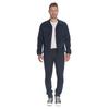 Chinohose LE TEMPS DES CERISES "JOGG", Herren, Gr. 33, US-Größen, blau (dunkelblau), 85% Baumwolle, 14% Polyester, 1% Elasthan, unifarben, casual, Hosen, in tollem Design