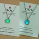 Collier Shoous Paw pour les amoureux des chiens chat chien brille dans la nuit sombre cadeau