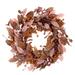 Vickerman 712436 - 22" Green Brown Leaf Wreath (FT226722) Christmas Wreath Smaller than 24 Inches