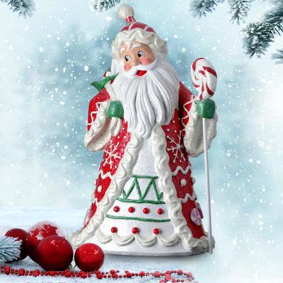 18" Resin Candylicious Santa W/Lollipop