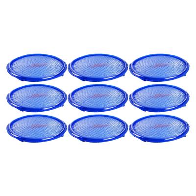 Solar Sun Rings UV Resistant Pool Spa Heater Circular Solar Cover, Blue (9 Pack) - 2.5