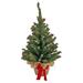 The Holiday Aisle® Norway Artificial Christmas Tree w/ Berries | 24 H x 10 W x 10 D in | Wayfair 62A35E27C2F64CC99D9306F56AB0347F