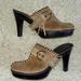 Coach Shoes | Coach Tan Suede Tassel Mules Clogs | Color: Brown/Tan | Size: 10