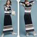 Anthropologie Dresses | Anthropologie Bailey 44 Norwich Striped Maxi Dress Stretch Black Tan Gray | M | Color: Black/Tan | Size: M