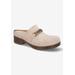 Extra Wide Width Women's Ventura Flats by Bella Vita in Stone Suede Leather (Size 10 WW)