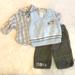 Disney Matching Sets | Infant Boy’s 3 Piece Classic Winnie The Pooh Outfit Size 3 Months | Color: Blue/Gray | Size: 3mb