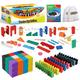 Calmado - Dominoes, 1000 pcs Dominoes Set, Games/Toy Made from Wood, Family Games Domino Grand Edition Set + Bag+ Instruction Manual + Accessories