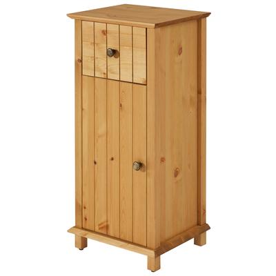 Unterschrank HOME AFFAIRE "Vili", beige (geölt), B:34cm H:75cm T:30cm, Massivholz, Schränke, Breite 34 cm, Badezimmerschrank aus Massivholz, Kiefernholz Image