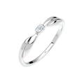 Elli DIAMONDS - Schleife Verlobung Diamant 0.03 ct. 925 Silber Ringe Damen