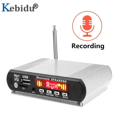 EllBIDU-Carte décodeur MP3 Bluetooth sans fil avec boîtier en aluminium prise en charge USB/TF/FM