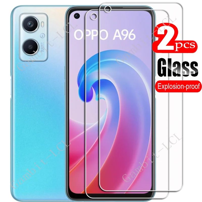 Pour OPPO A96 4G verre trempé de protection sur OPPOA96 CPH2333 6.59 pouces protecteur d'écran SmartPhone Film de couverture