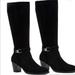 Giani Bernini Shoes | Giani Bernini "Rozario" Genuine Leather Knee High Heeled Boots | Color: Black | Size: 7