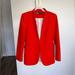 Zara Jackets & Coats | !!!Zara Lapeless Blazer!!! | Color: Orange/Red | Size: L