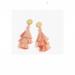 J. Crew Jewelry | J.Crew Tiered Tassel Earrings | Color: Gold/Pink | Size: Os